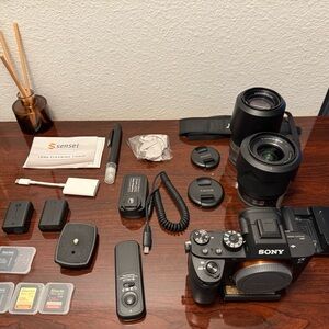Sony Black Mirrorless A7r II Camera with Accessories